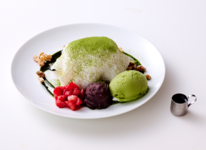 元町シフォン　宇治抹茶とぎゅうひ